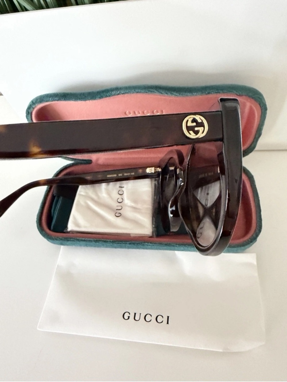 Gucci GG0325S 002 Oversized Square Sunglasses Brown NWT - Picture 5 of 11